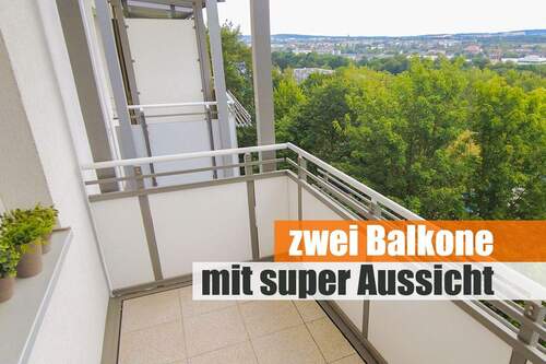 zwei Balkone mit Aussicht - Frisch Sanierte Familienwohnung mit traumhaften Blick über den Stadtpark!