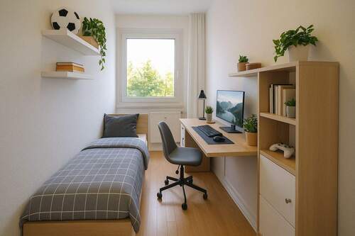 Kinderzimmer -Einrichtungsvorschlag (visualisiert) - 