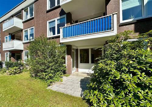 Westterrasse mit vorgelagertem Grundstück - Etagenwohnung mit 83,00 m&sup2; in Hamburg zur Miete