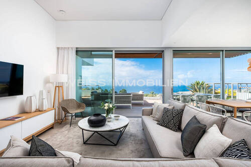 Wohnzimmer mit Meerblick - 