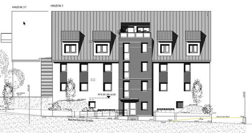 Ansicht Nord-Ost Haus 1 - 