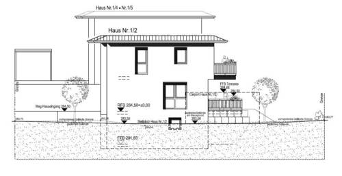 Ansicht Nord-Ost DHH 1-2 - 