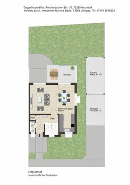 EG - 5 Zimmer Doppelhaushälfte in Hochdorf