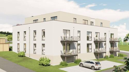 Gebäuderückseite - 3 Zimmer Etagenwohnung in Welschbillig