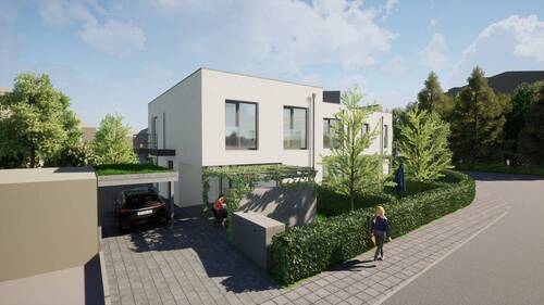 Ansicht von Süden - Reiheneckhaus mit außergewöhnlichem Grundriss in Nürnberg Zerzabelshof