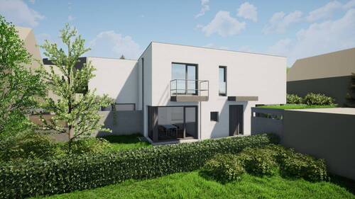 Ansicht von Westen - 4 Zimmer Reihenendhaus zum Kaufen in Nürnberg