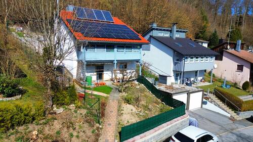 Luftbild Garten vorne - Einfamilienhaus mit 120,00 m² in Fürstenstein zum Kaufen