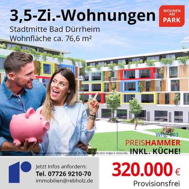 Wohnen am Park Wohnung_02-02-03.jpg - Schöne 3,5 Zi., Stadtmitte Bad Dürrheim