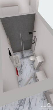 WC mit begehbarer Dusche - 