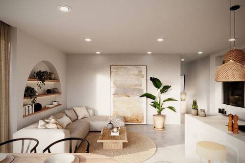 Heller Wohnbereich - 3 Zimmer Etagenwohnung zum Kaufen in Trogir