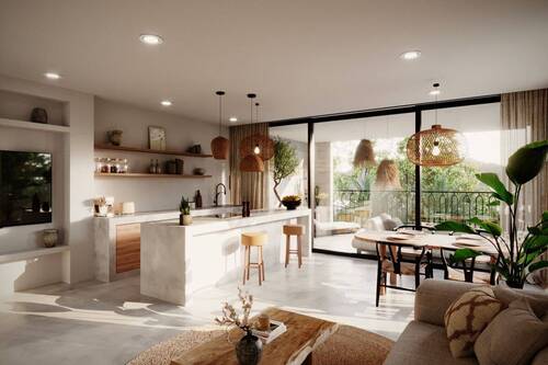 Blick auf den offenen Essbereich und Küche - 