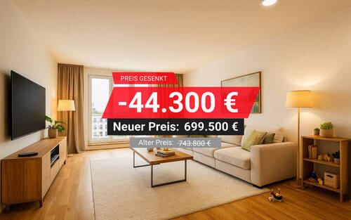 Titelbild - Preisnachlass: Bezugsfertige 4-Zimmer-Wohnung mit Süd-Loggia in ruhiger Lage