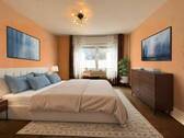 Schlafzimmer - virtuell möbliert - 