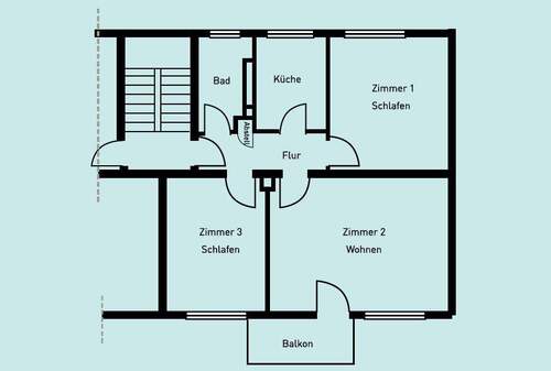 3 Zimmer Wohnung - 