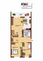 Grundriss - 3 Zimmer Etagenwohnung in Olbersdorf