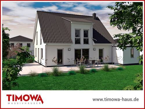 TIMOWA-Massivhäuser - Einfamilienhaus - Terrassenseite - 5 Zimmer Einfamilienhaus zum Kaufen in Stralsund