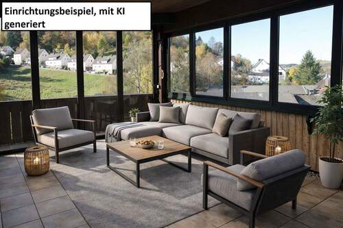 EG: Wintergarten eingerichtet - 
