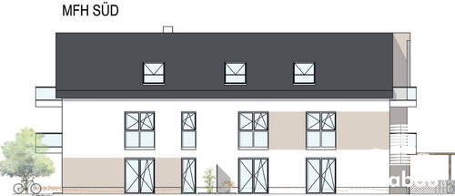 Ansicht MFH Süd - 