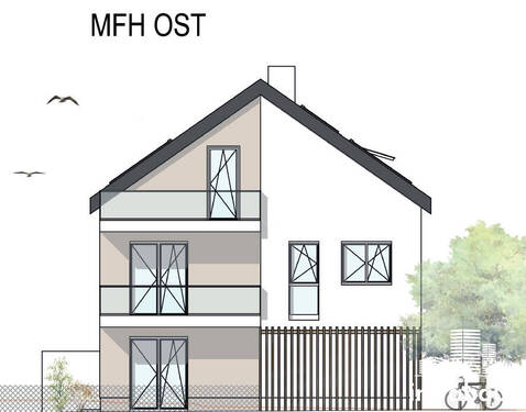 Ansicht MFH Ost - 