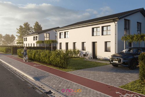 Außenansicht Vorderseite - 4 Zimmer Doppelhaushälfte zum Kaufen in Weyhausen