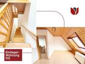 Aufgang zur Einliegerwohnung im 1. OG/DG links mit - 