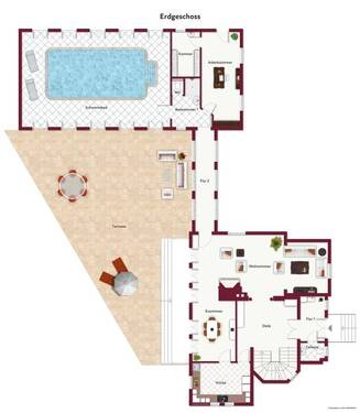 Möblierung beispielhaft - 