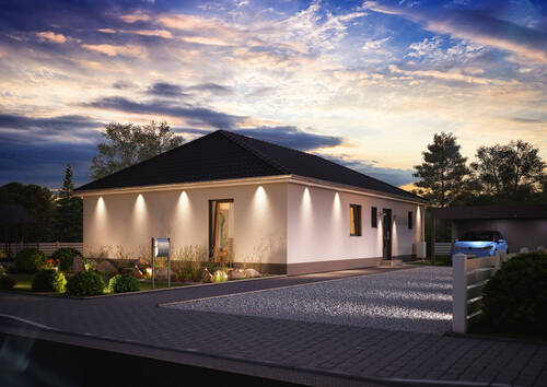 Bungalow Modicus B 3_Eingangsseite_01.jpg - 4 Zimmer Bungalow zum Kaufen in Gartow