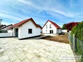 Südwest-Ansicht - Einfamilienhaus mit 113,80 m² in Osterhofen zum Kaufen