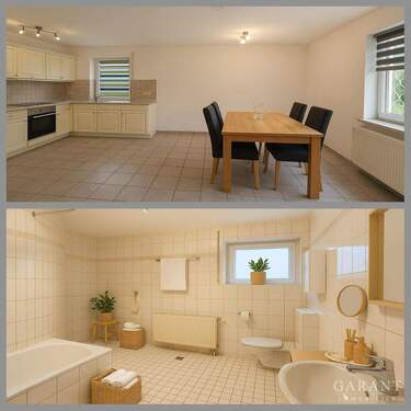 Collage - 2 Zimmer Etagenwohnung zur Miete in Kupferzell