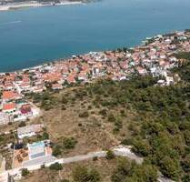 Einzigartiges Panorama-Grundstück - Bauen mit Meerblick auf Ciovo bei Trogir