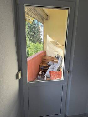 Blick auf den Balkon zum Garte - 