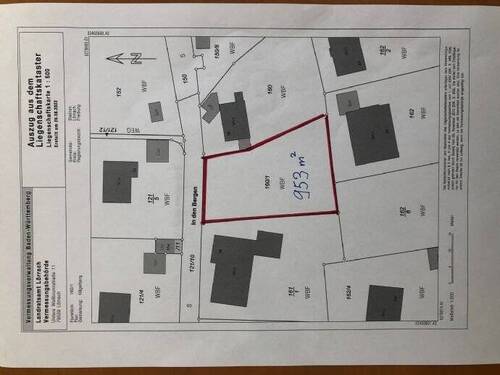 Lageplan - Grundstück in Steinen