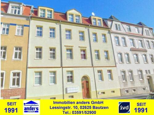 Hausansicht - Moderne 2-Raum-Wohnung mit Tageslichtbad in Bautzen