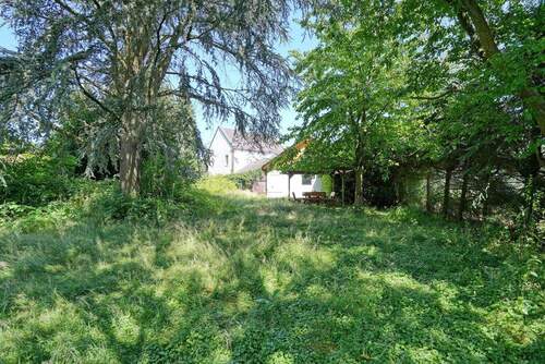 Blick vom Garten auf das Haus - 