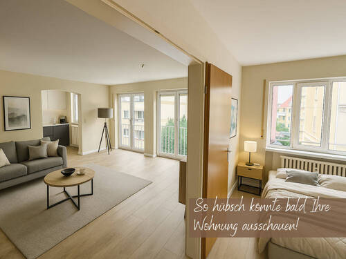 Wohnbeispiel - Für alt und jung geeignet: Moderne 2-Raum-Whg. mit Fahrstuhl im Zentrum von Riesa!