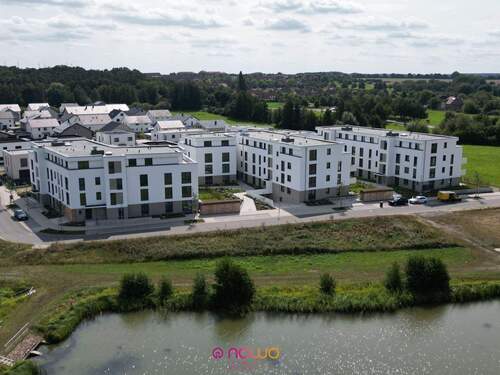 Vorderansicht der Häuser - 