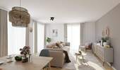 Lichtdurchfluteter Wohnbereich dank bodentiefer Fe - 