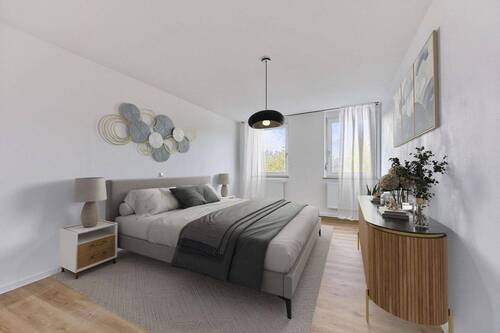 Wohnbeispiel Schlafzimmer - 2 Zimmer Etagenwohnung zur Miete in Mannheim