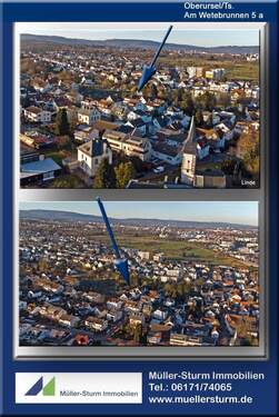 Oberursel Am Wetebrunnen 5a 02 AA Drohne.jpg - 6 Zimmer Doppelhaushälfte in Oberursel