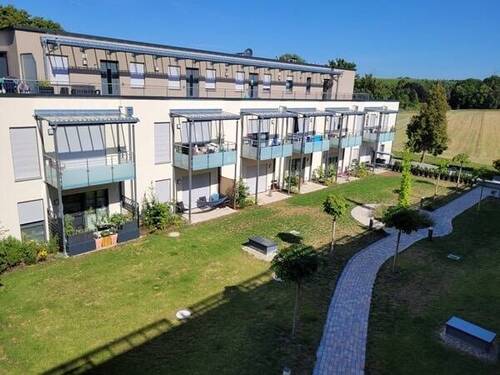 Ausblick vom Balkon - 2 Zimmer Etagenwohnung zum Kaufen in Wettstetten