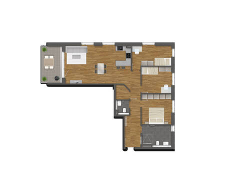 Wohnung 9 unverbindl. Illustration - 