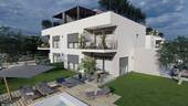 Stilvolles Flachdach und bodentiefe Fenster - 