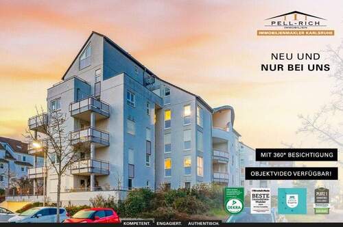 Neu & Nur bei Pell-Rich - WOHLFÜHLORT: Gemütliche 2-Zimmerwohnung in der Waldstadt mit Balkon und Tiefgaragen-Stellplatz