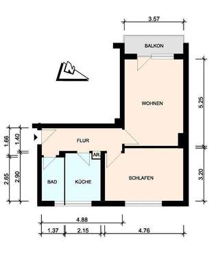 0524-031_GK_051qm_160511.jpg - 2 Zimmer Etagenwohnung zur Miete in Elmshorn
