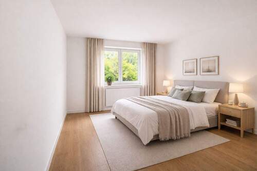 Visualisierung-Schlafzimmer.jpg - Kompakte 2-Zimmer-Wohnung - clever geschnitten, maximal genutzt