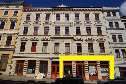 Mehrfamilienhaus in Görlitz - attraktive Gewerbeeinheit mit großen Schaufenstern im Erdgeschoss des Görlitzer Zentrums!