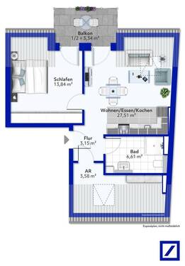 Exposeplan-Dachgeschoss rechts - 