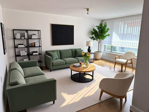 Wohnbeispiel KI-generierte Darstellung - 3 Zimmer Etagenwohnung zum Kaufen in Hilden