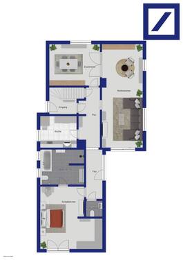 Illustration Erdgeschoss - 