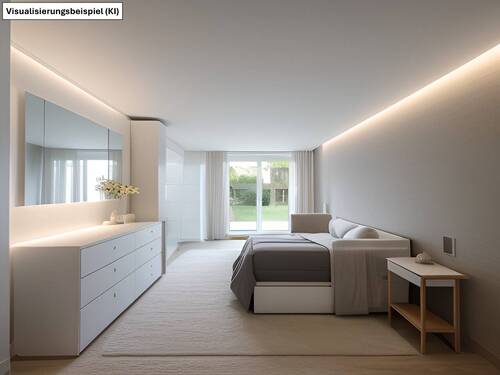 EG Schlafzimmer mit Ankleidebereich - 